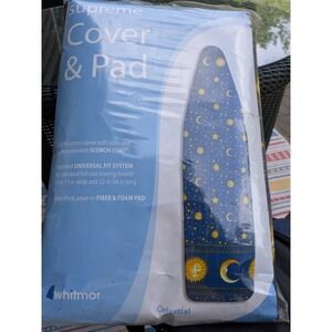 New whimsigoth Celestial Ironing board cover & pad 13-15" Wide x 52-54 Long
